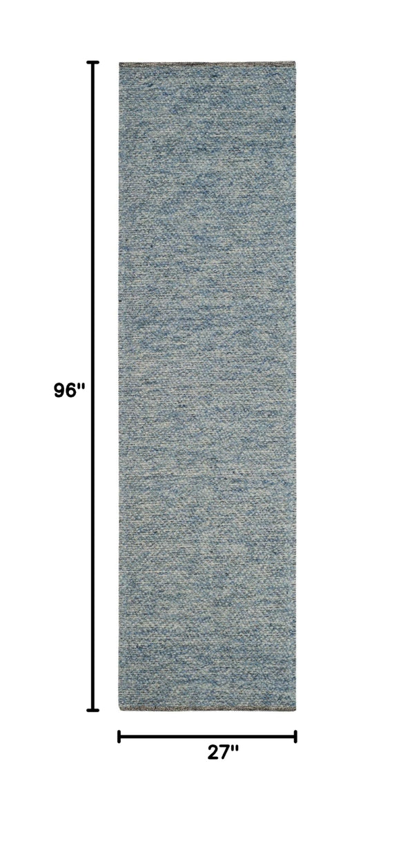 Wool Runner Rug 2'3" x 8' – Geometric, Transitional