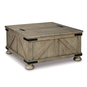 Farmhouse Square Lift-Top Coffee Table with Storage