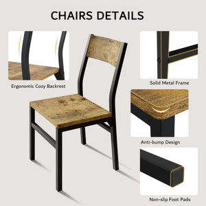 7-Piece Extendable Dining Table Set with 6 Chairs