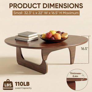 Mid Century Small Coffee Table – Walnut