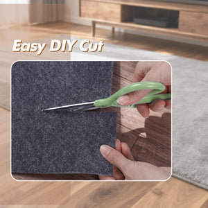 Non-Slip Rug Pad – Felt & Rubber Underlay for Hardwood, Tile & Laminate Floors