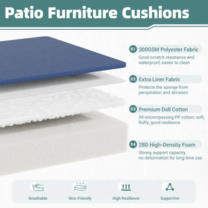 14-Piece Outdoor Sectional Replacement Cushion Set