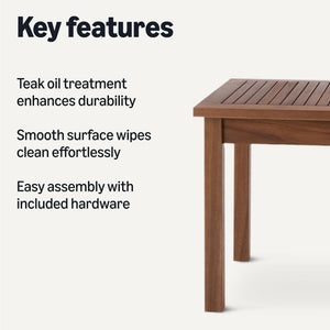 FSC Wood Outdoor Patio Coffee Table