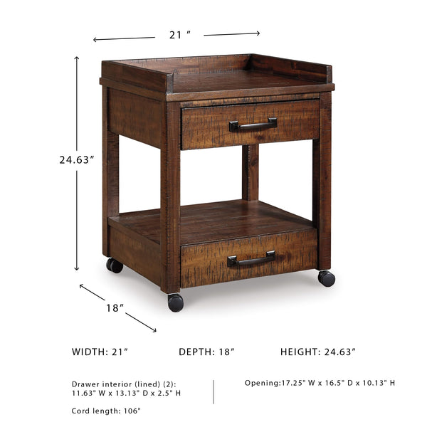 Printer Stand with Drawers, Shelves, Outlets & USB Ports
