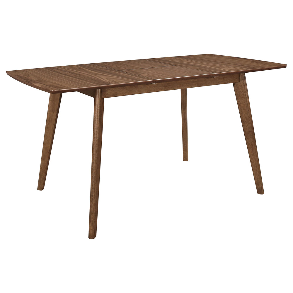 63-Inch Extendable Dining Table with Butterfly Leaf
