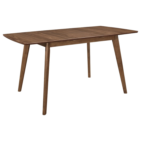 63-Inch Extendable Dining Table with Butterfly Leaf