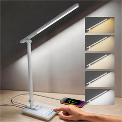 LED Desk Lamp with USB Port & Touch Control