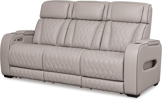 Power Reclining Loveseat with Console, LED Lights & USB Charging