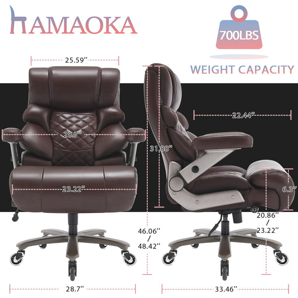 700 lbs Big & Tall High-Back Executive Office Chair with Lumbar Support