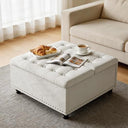 Large Square Storage Ottoman with Lift Top