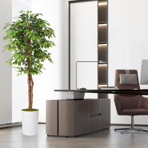 7 ft Artificial Ficus Tree with Planter