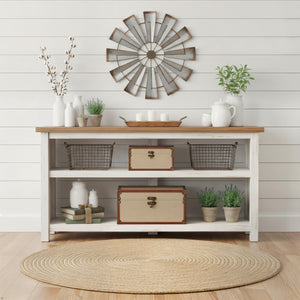 Vintage Nesting Storage Trunk Set of 3 – Linen & Wood with Metal Handles