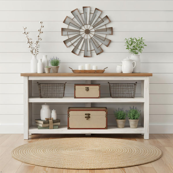 Vintage Nesting Storage Trunk Set of 3 – Linen & Wood with Metal Handles