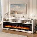 65" Fireplace TV Stand with 60" Crystal Electric Fireplace Insert