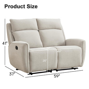 Manual Loveseat Recliner Sofa