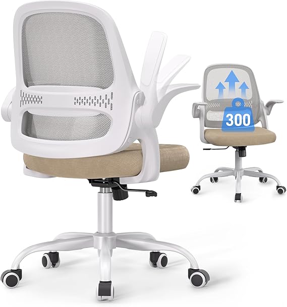 Ergonomic Mesh Office Chair with Flip-Up Arms