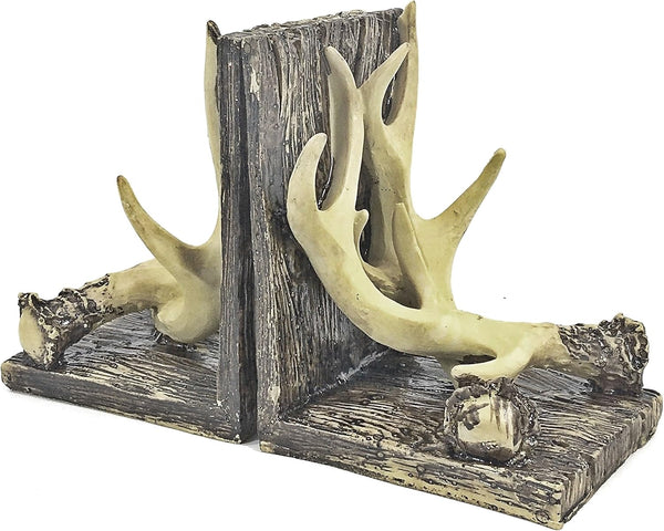 Deer Antler Bookends – Set of 2