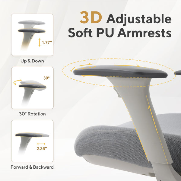 Ergonomic High-Back Mesh Office Chair with Adjustable Lumbar Support