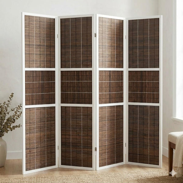 4-Panel 6ft Folding Room Divider