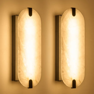 Alabaster Wall Sconces – Dimmable Natural Marble Wall Lamp