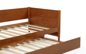 Mid-Century Modern Twin Daybed with Trundle