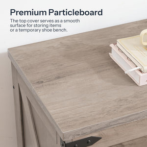 Storage Bench with Toy Box & Safety Hinges – Farmhouse Wood Chest
