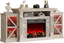 70" Electric Fireplace TV Stand – Farmhouse Entertainment Center