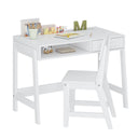 Kids Desk and Chair Set with Storage – Wooden Study Table for Children