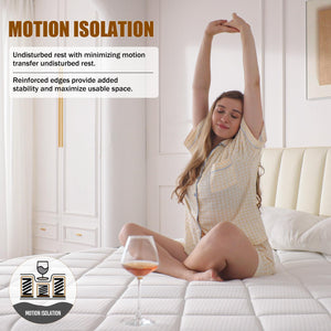 Twin 10-Inch Hybrid Mattress with Gel Memory Foam