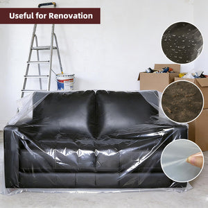 Clear Plastic Furniture Moving & Storage Cover