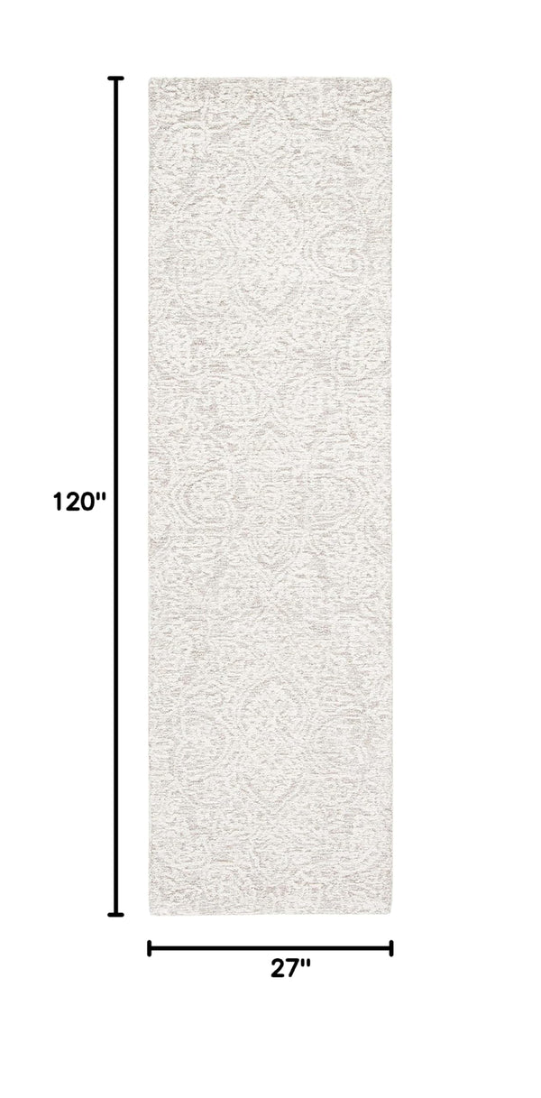Hand-Tufted Wool Runner Rug 2'3" x 10' – Floral Area Rug for Hallway & Entryway