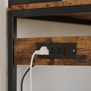 Baker's Rack with Storage Cabinets & Power Outlet