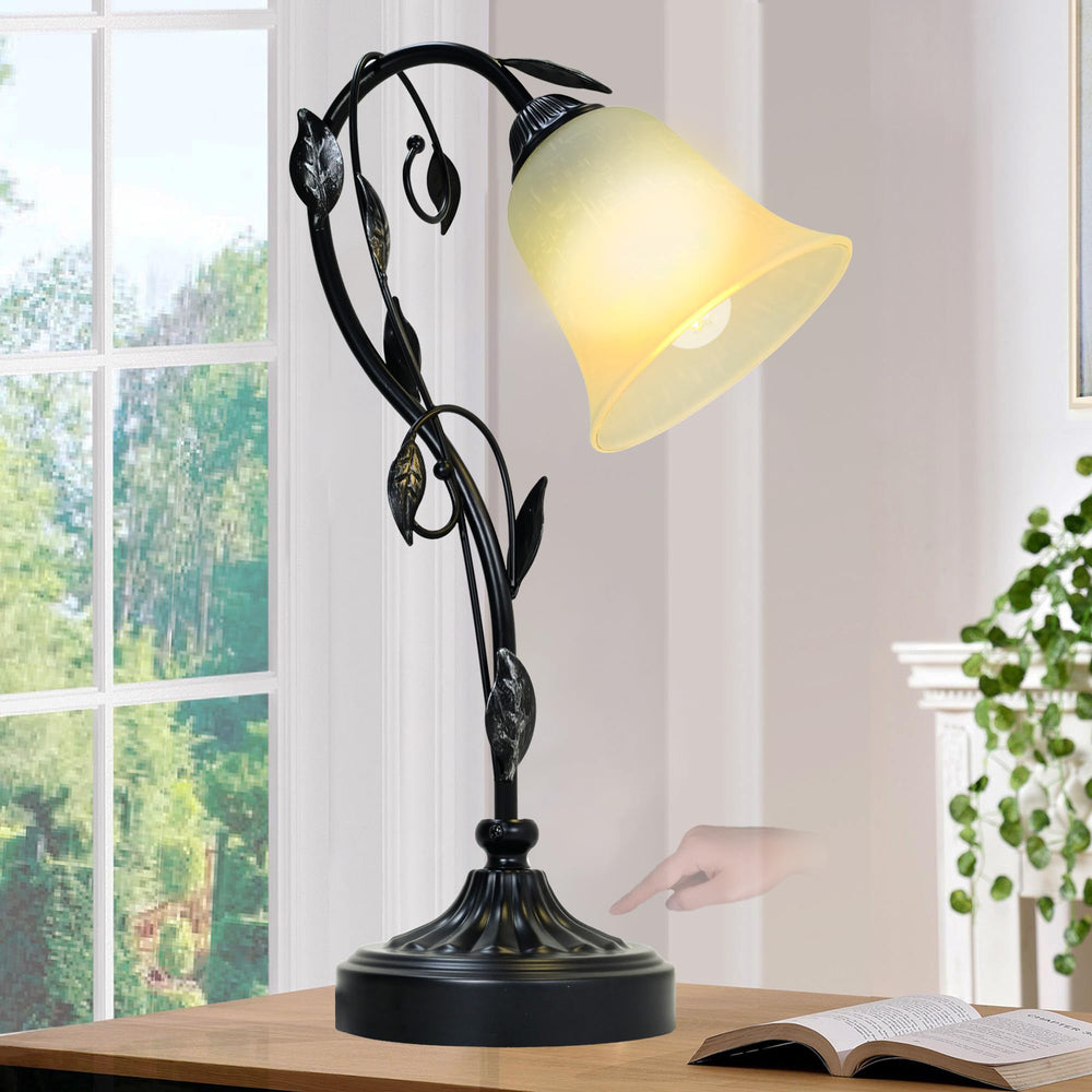 Dimmable Touch Table Lamp with USB Ports