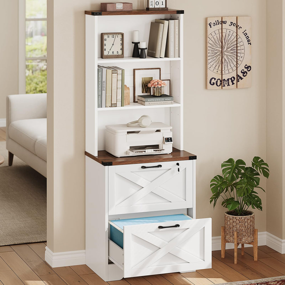 2-Drawer File Cabinet with Lock