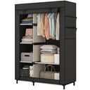 Portable Wardrobe Closet with 6 Shelves & Hanging Rod