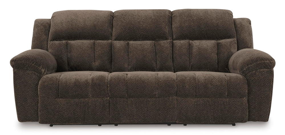 Manual Reclining Sofa – Polyester Upholstery, Pull Tab