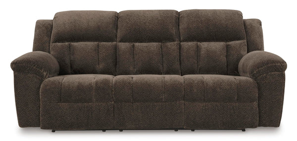 Manual Reclining Sofa – Polyester Upholstery, Pull Tab