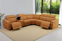 Power Recliner Sectional Sofa – 5-Seat L-Shaped with Console & Adjustable Headrests