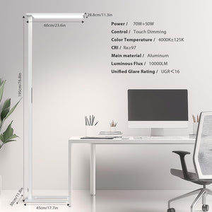 120W LED Floor Lamp – 10000LM Dimmable Standing Light