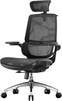 Ergonomic Mesh Office Chair with 3D Flip-Up Armrests & Dual Back Support