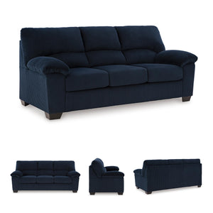 Contemporary Corduroy Sofa – 3-Seat Living Room Couch