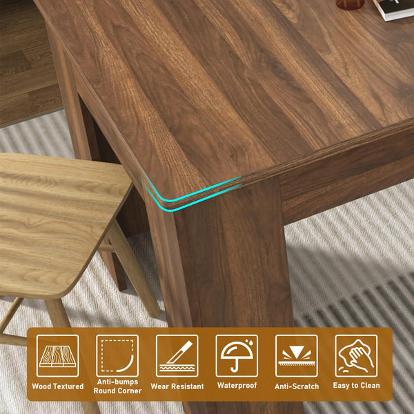 Extendable Dining Table for 6–12 People | Engineered Wood | Walnut & Oak