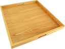 Large Square Wooden Ottoman Tray 24x24 Inch