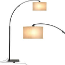 Arc Floor Lamp with Marble Base – LED, 76" Tall