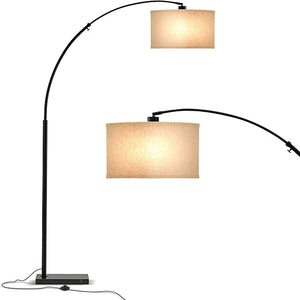Arc Floor Lamp with Marble Base – LED, 76" Tall