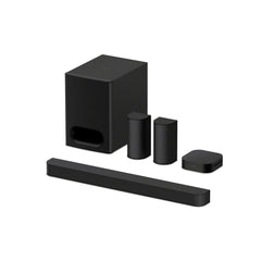 5.1ch Home Theater Soundbar System with Subwoofer & Rear Speakers