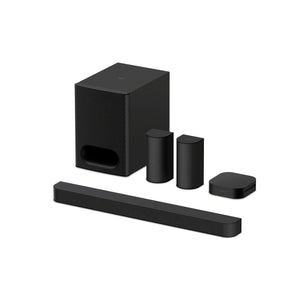 5.1ch Home Theater Soundbar System with Subwoofer & Rear Speakers