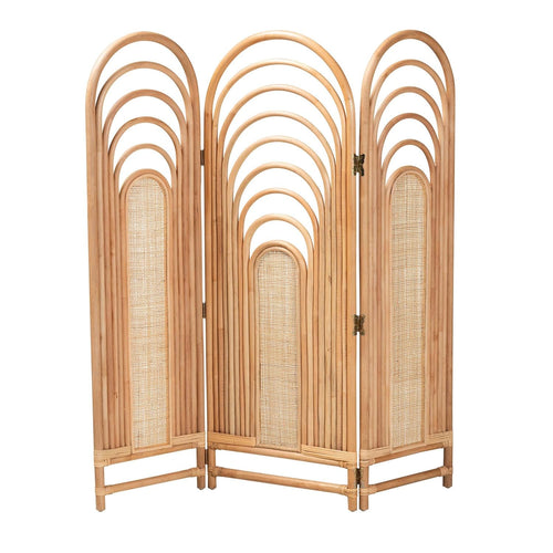 Bohemian Rattan Room Divider – Queen Headboard Style