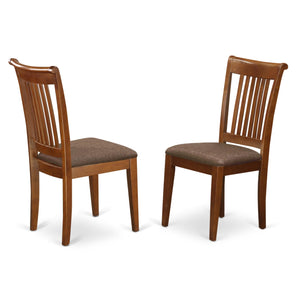 7-Piece Oval Dining Table Set with 6 Upholstered Chairs