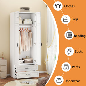 Armoire Wardrobe Closet with Drawers